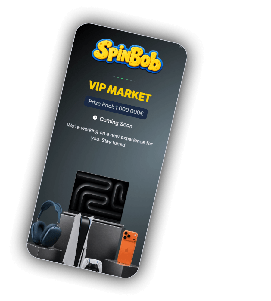 SpinBob VIP Market met prijzenpot van 1 000 000 euro en elektronica